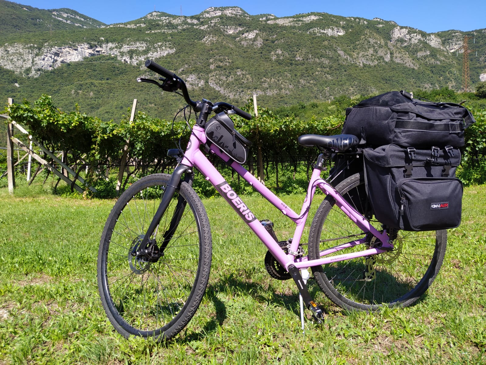 bici trekking boeris con portapacchi